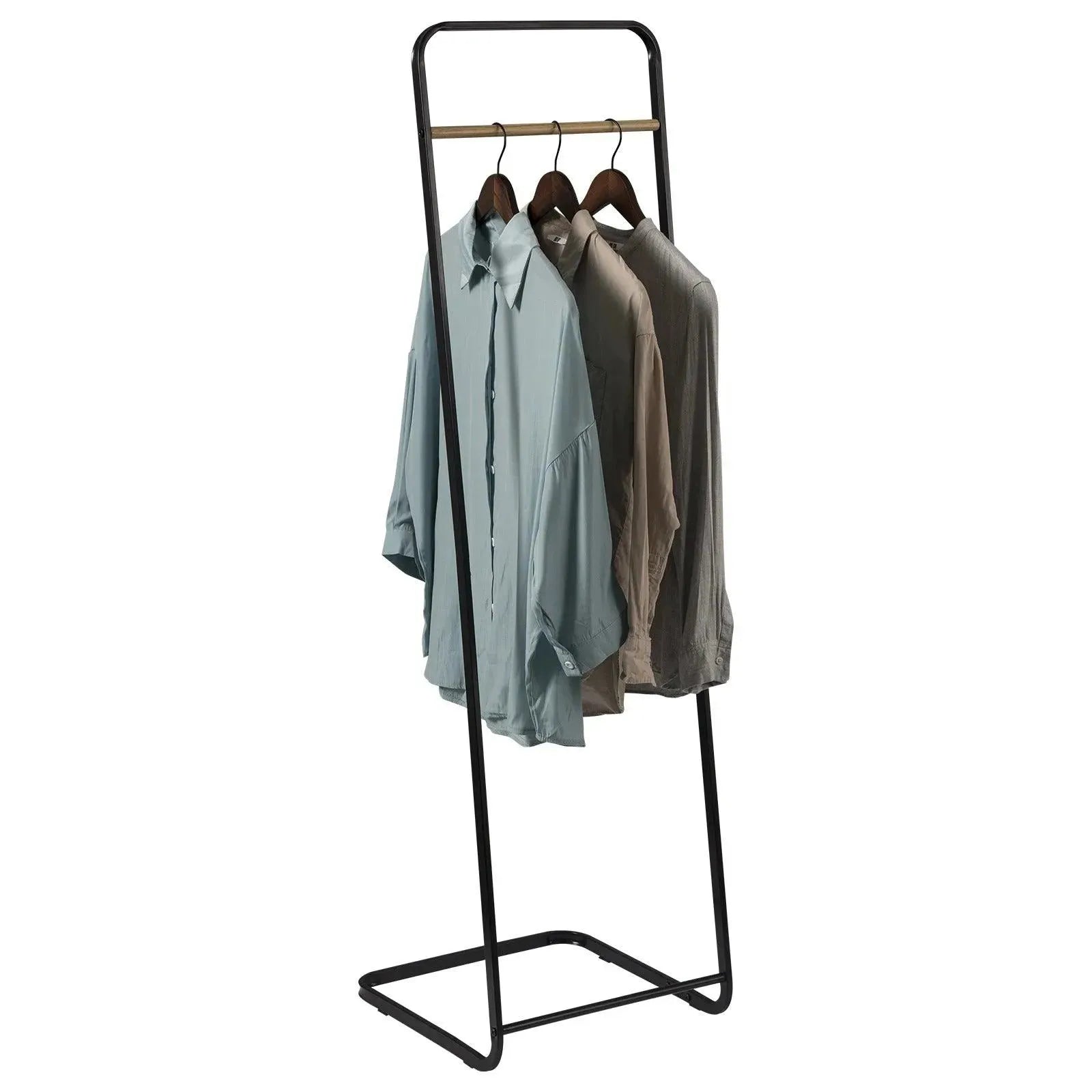 Feronza® Enkele Hangroede Kledingrek - Metalen Vloerjasdroger, Kledinghanger voor Slaapkamer, Kledingorganizer, Wasruimte Opbergruimte - Feronza
